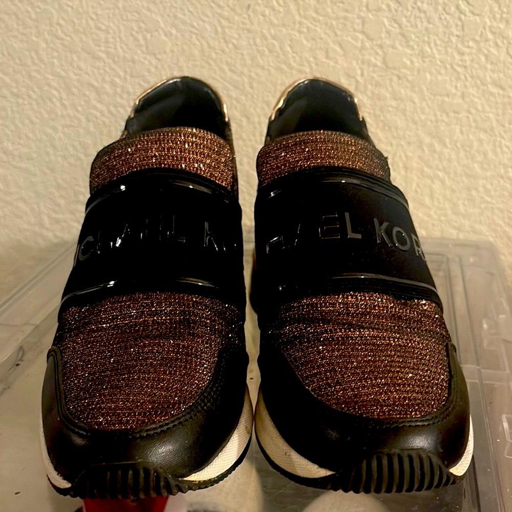 Michael Kors Black and Gold Women's Shoes